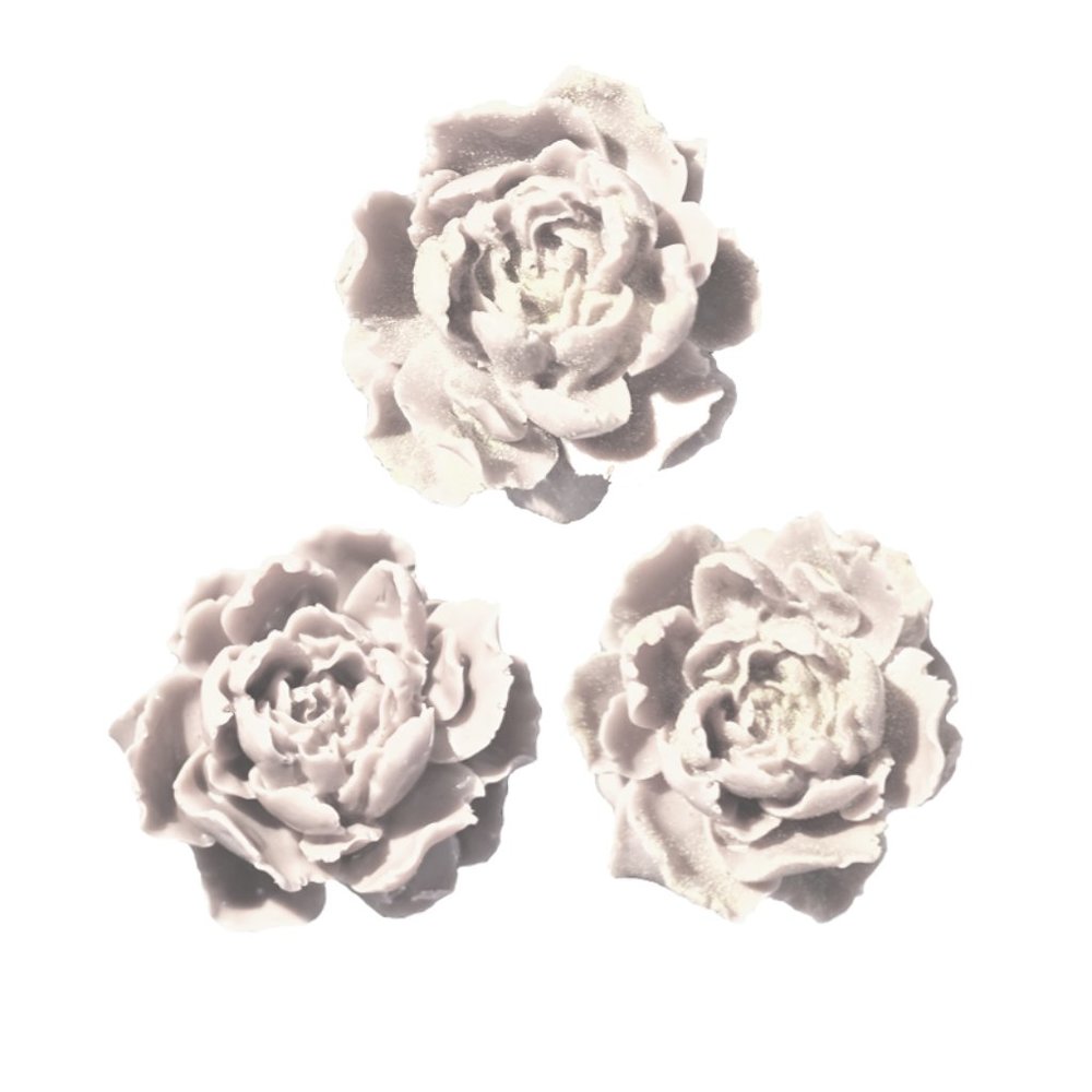 NEW Handmade 3 pc Luxury Rose Porcelain Ivory Moisturizing Hand & Body Wash